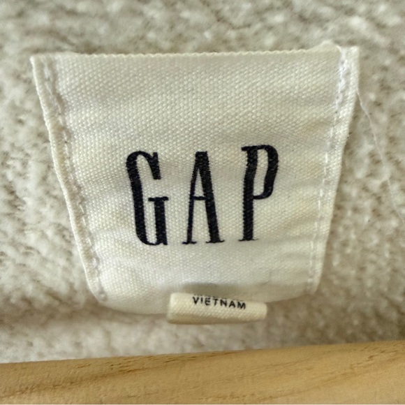 45 ✏️GAP | Classic Logo Beige Crewneck Sweatshirt | Acadamia | Size XS - Picture 4 of 9
